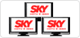 SKY em até 03 aparelhos de TV. SKY três pontos
